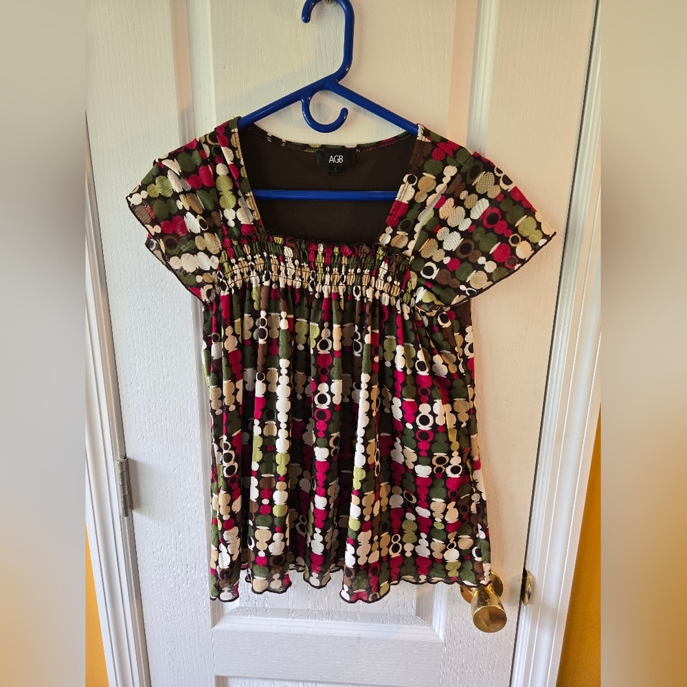 AGB Multicolor Patterned Top